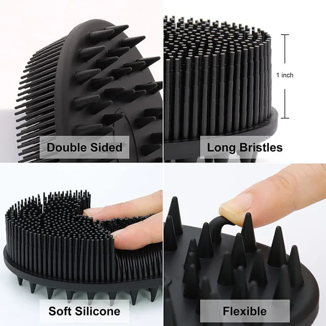 2 in 1 Silicone Body Brush & Scalp Massager